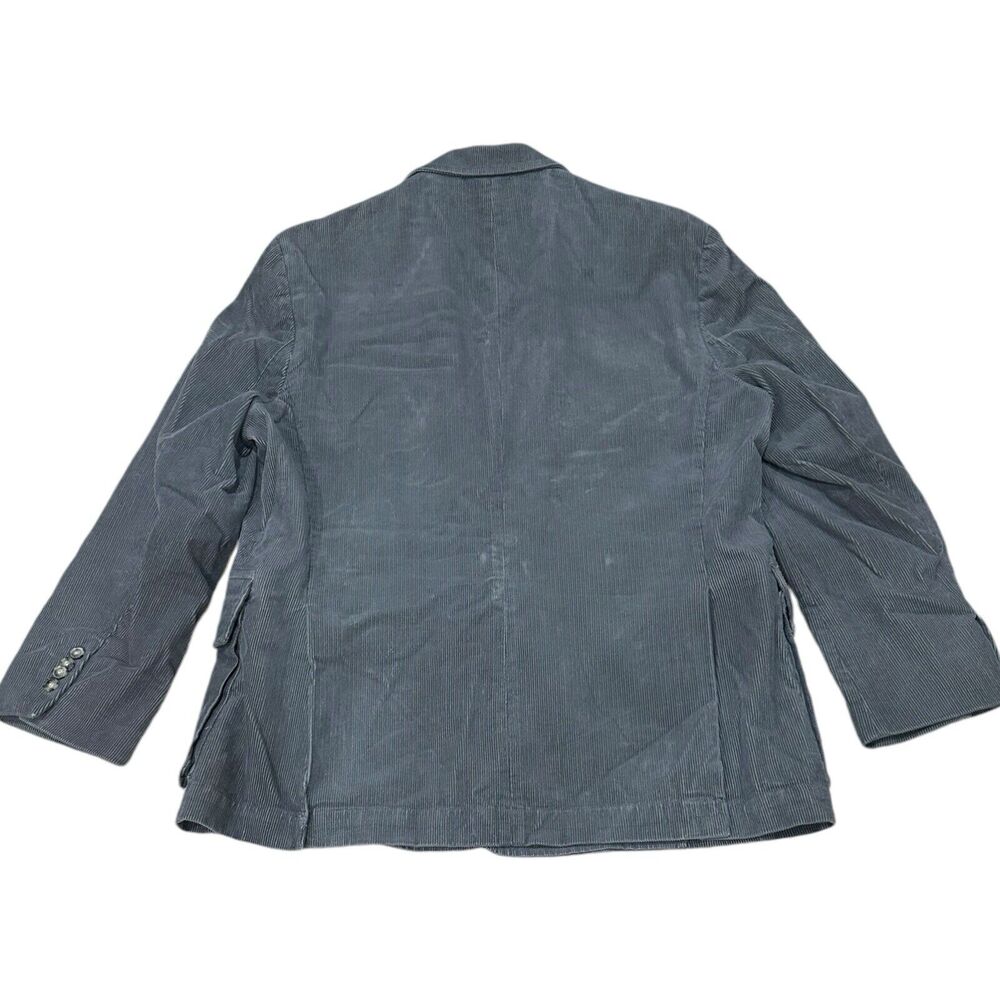 J Peterman Men's Size 46 Gray Sport Coat Corduroy Blazer Jacket Heavy J. Grey - Picture 2 of 11